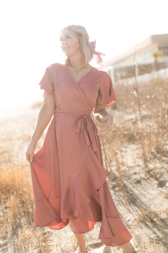 Maggie Dress in Desert Rose