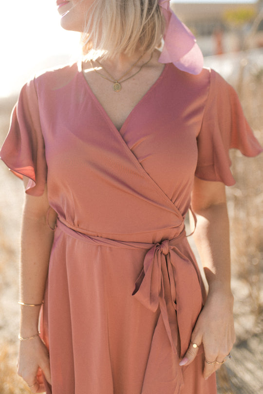 Maggie Dress in Desert Rose