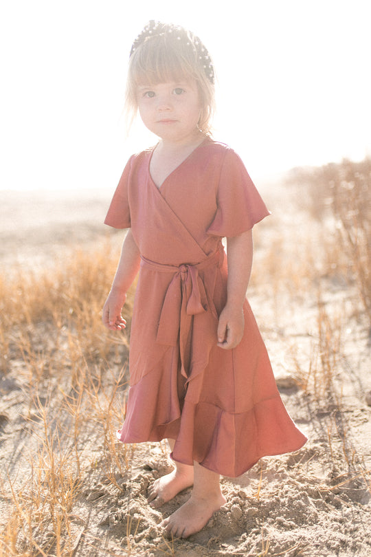 Mini Maggie Dress in Desert Rose