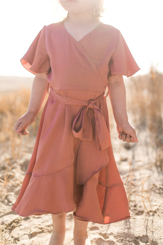 Mini Maggie Dress in Desert Rose