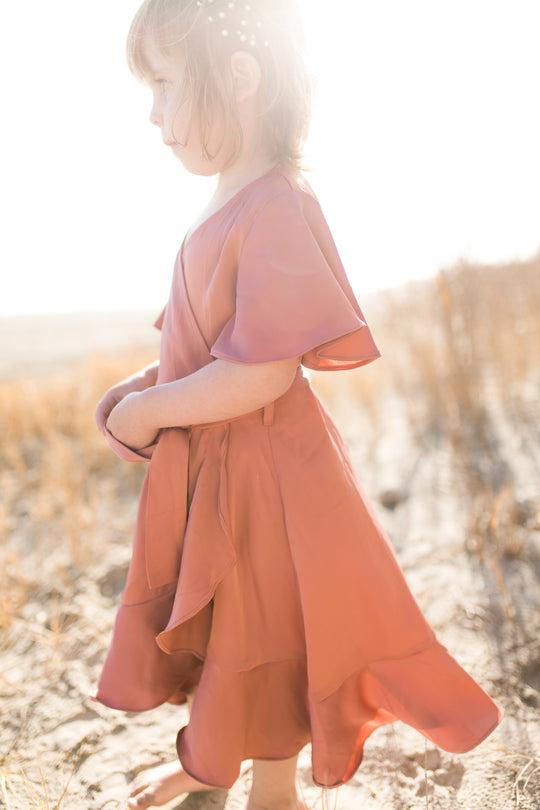 Mini Maggie Dress in Desert Rose