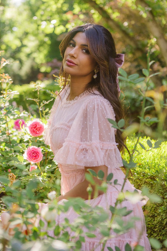 Short Whimsical Dress in Blush - FINAL SALE-Adult