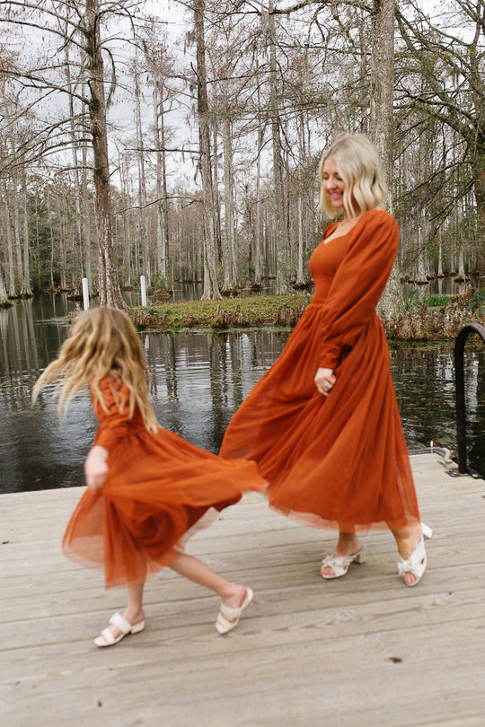 Florence Dress in Rust