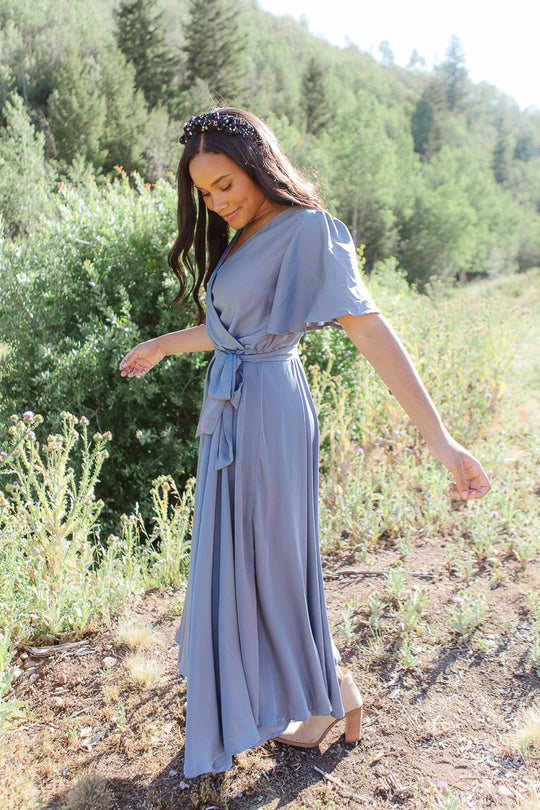 Julie Dress in Steel Blue - FINAL SALE Adult