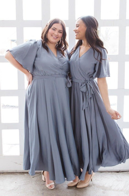Julie Dress in Steel Blue - FINAL SALE Adult