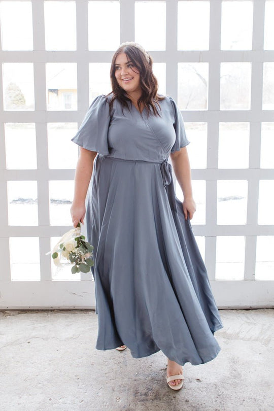 Julie Dress in Steel Blue - FINAL SALE Adult