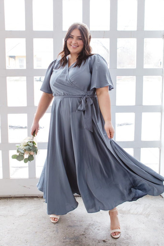 Julie Dress in Steel Blue - FINAL SALE Adult
