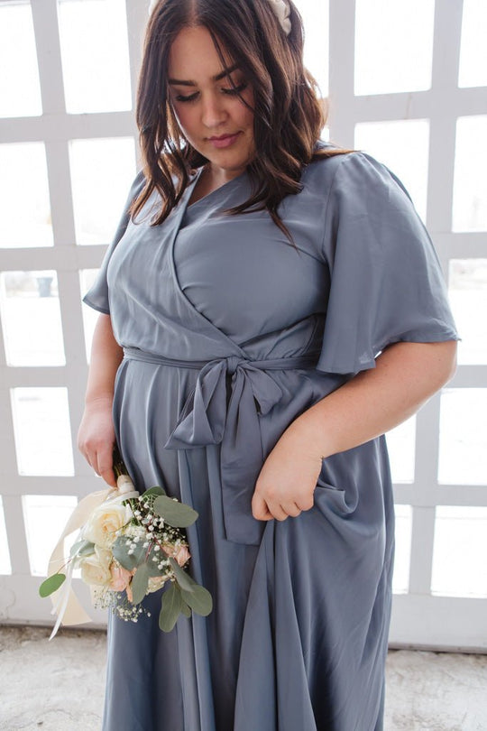 Julie Dress in Steel Blue - FINAL SALE Adult