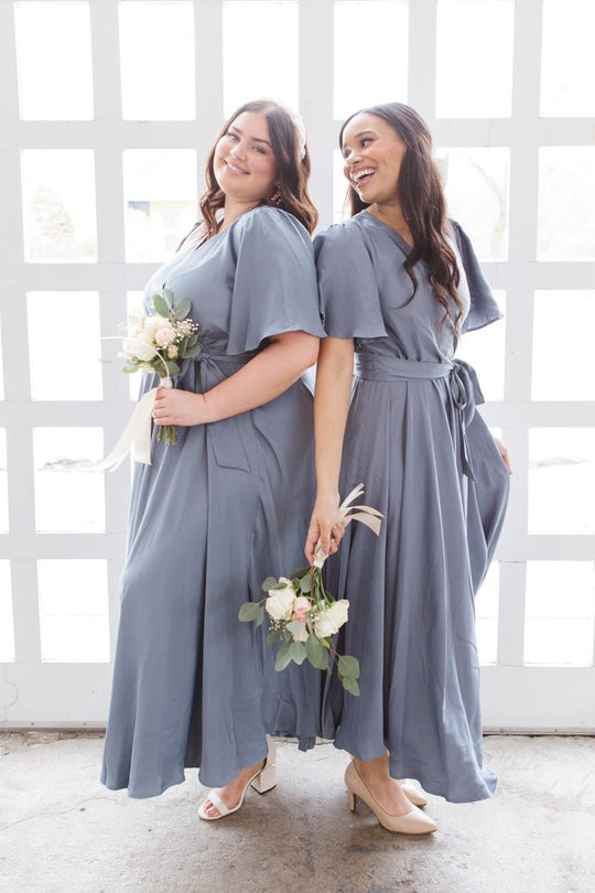 Julie Dress in Steel Blue - FINAL SALE Adult