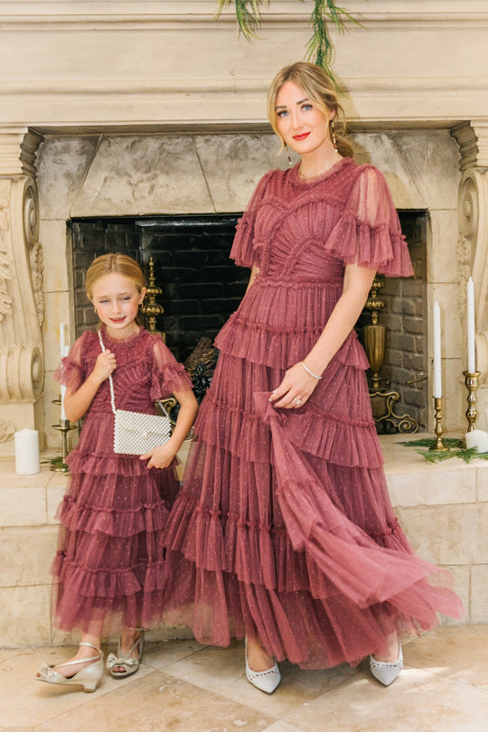 Whimsical Dress in Mulberry