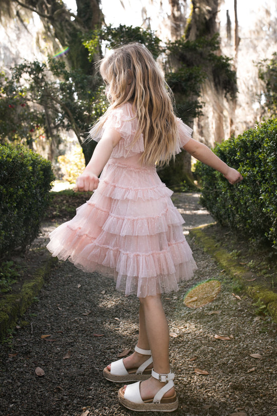 Mini Whimsical Dress in Blush
