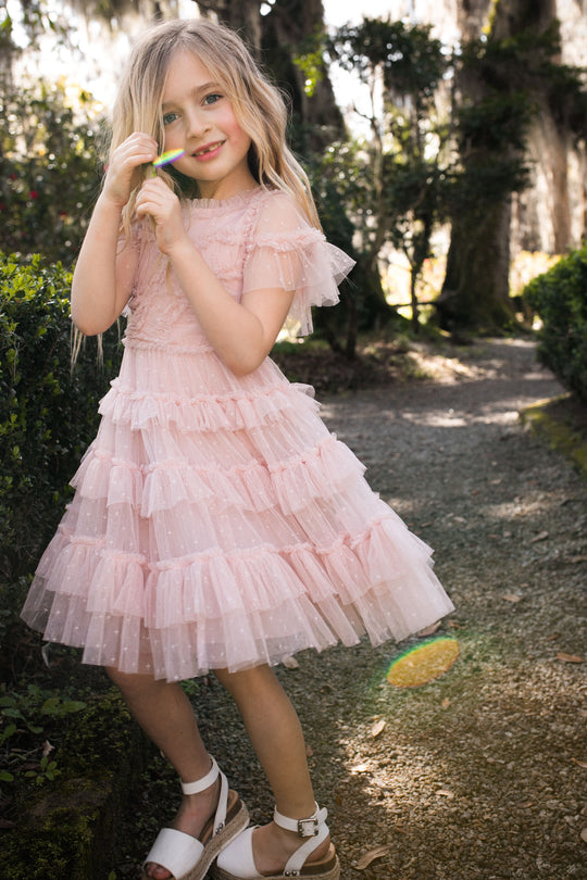 Mini Whimsical Dress in Blush