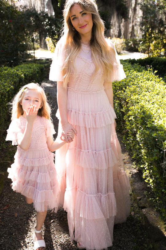 Mini Whimsical Dress in Blush