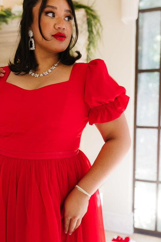 Ballerina Dress in Red - FINAL SALE-Adult