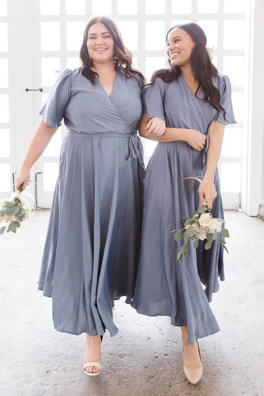 Julie Dress in Steel Blue - FINAL SALE Adult