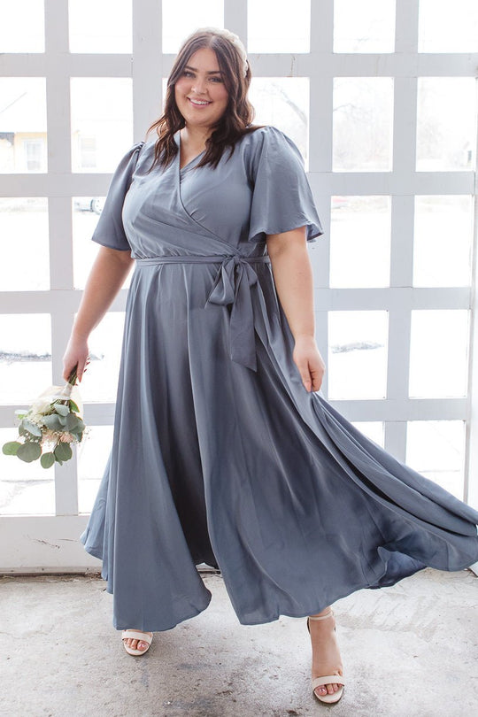 Julie Dress in Steel Blue - FINAL SALE Adult