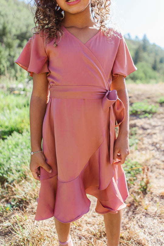 Mini Maggie Dress in Desert Rose