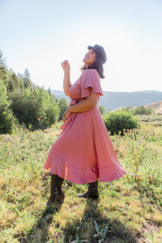 Maggie Dress in Desert Rose