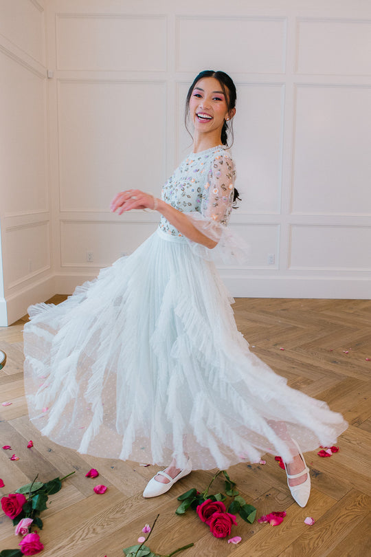 Paris Dress in Seafoam