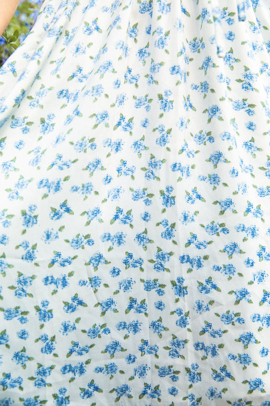 Rae Dress in Blue Floral