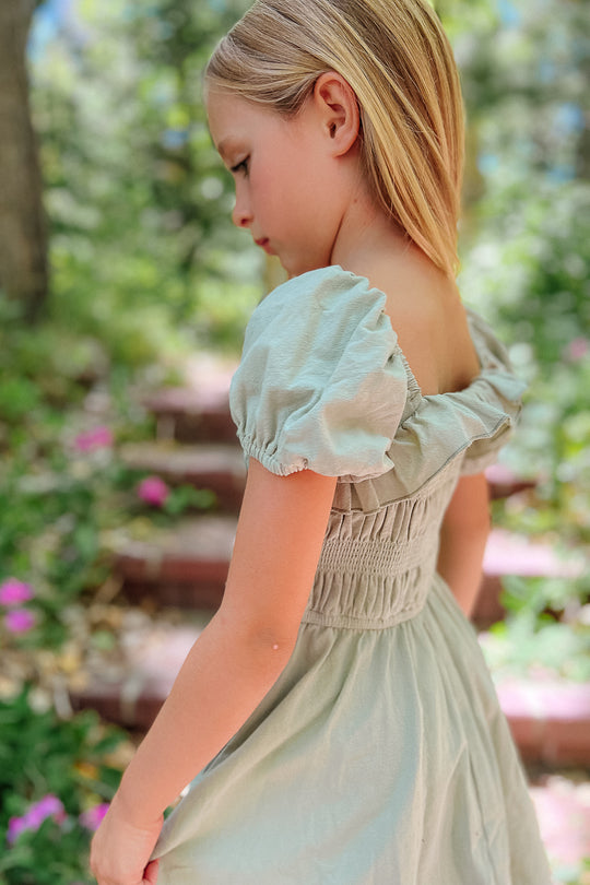Mini Rae Dress in Sage