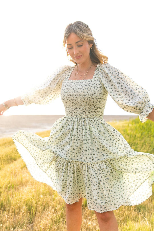 Short Madeline Dress in Blue - FINAL SALE-Adult