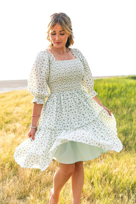 Short Madeline Dress in Blue - FINAL SALE-Adult