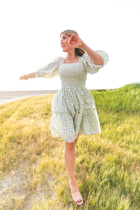 Short Madeline Dress in Blue - FINAL SALE-Adult